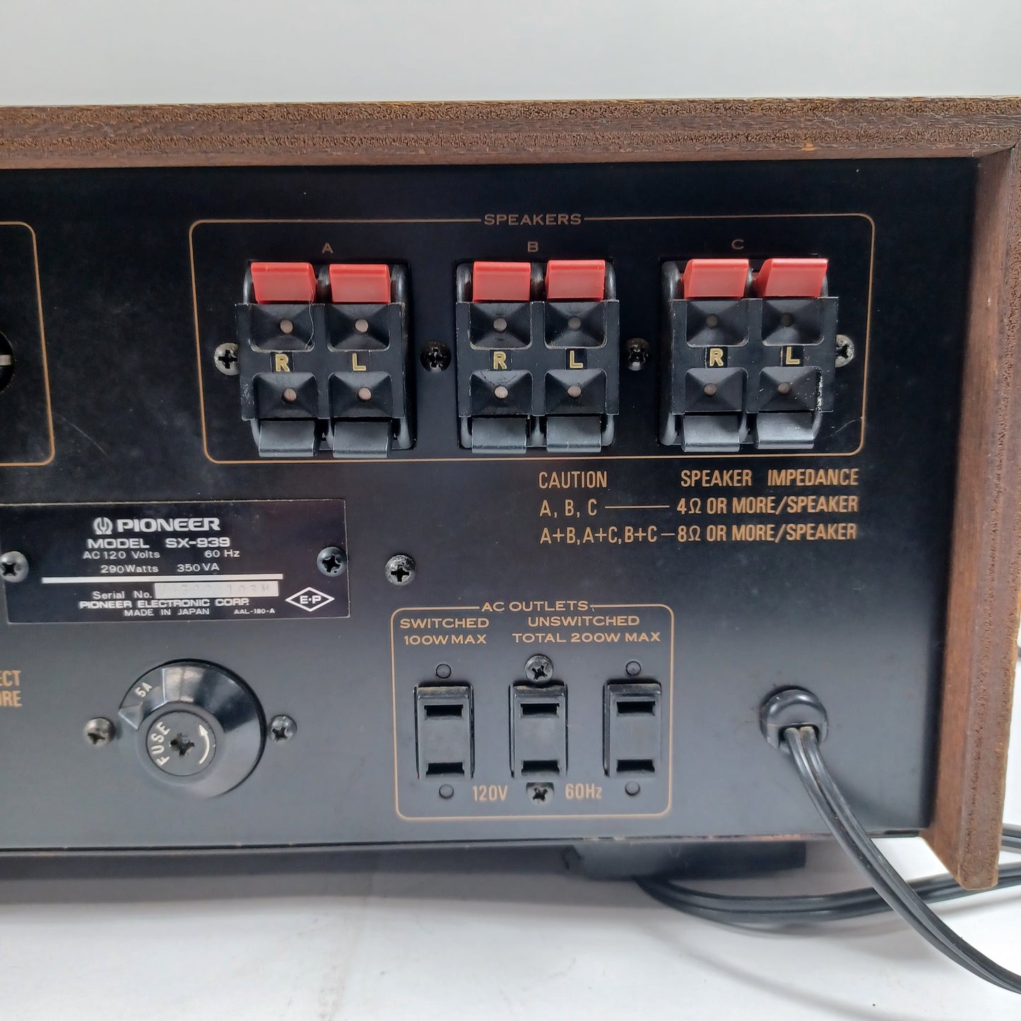 Pioneer SX-939 Amplifier - Tested and working - Receiver