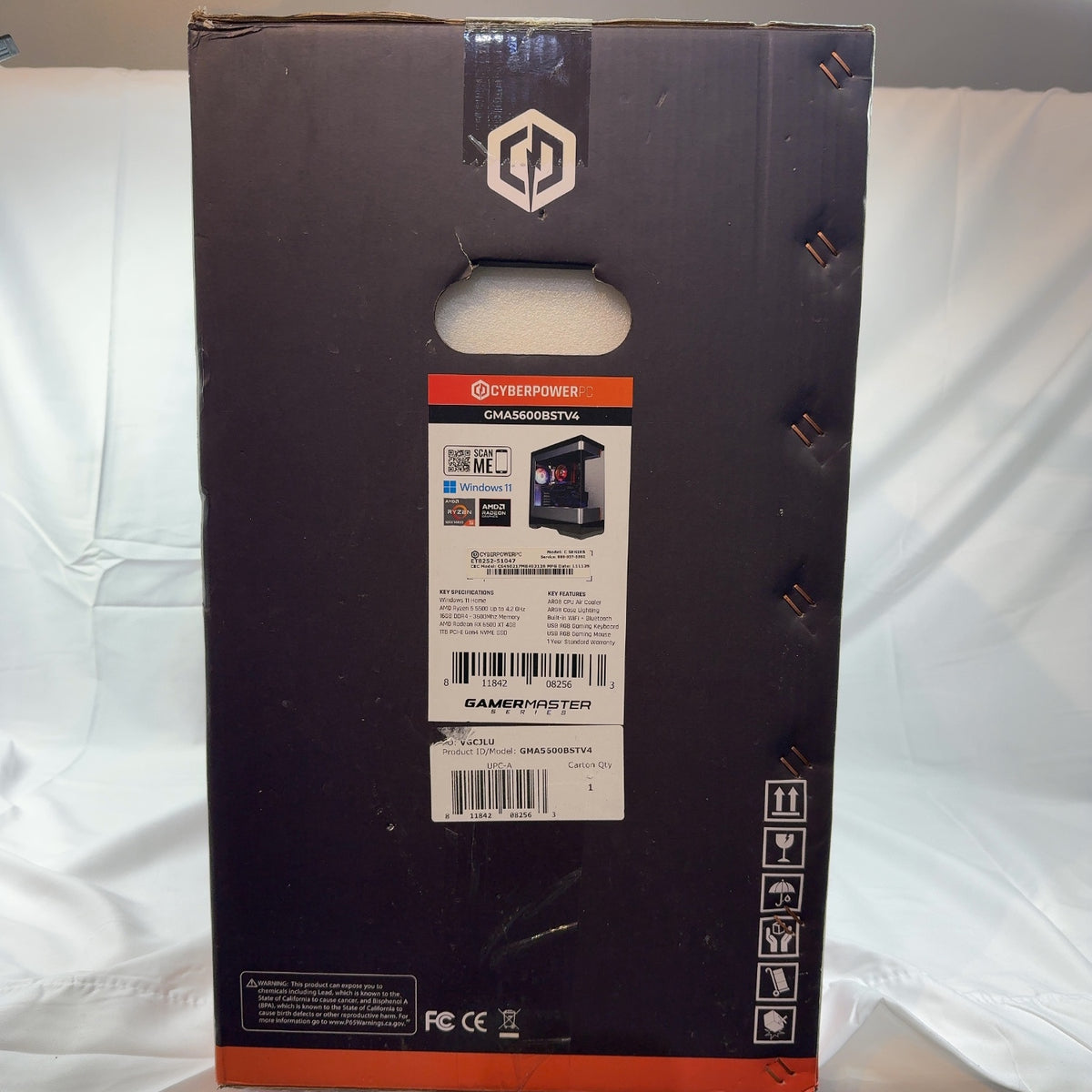 New CyberPowerPC Game Master - Ryzen 5 5500 16GB RAM 1TB Radeon RX 650 ...