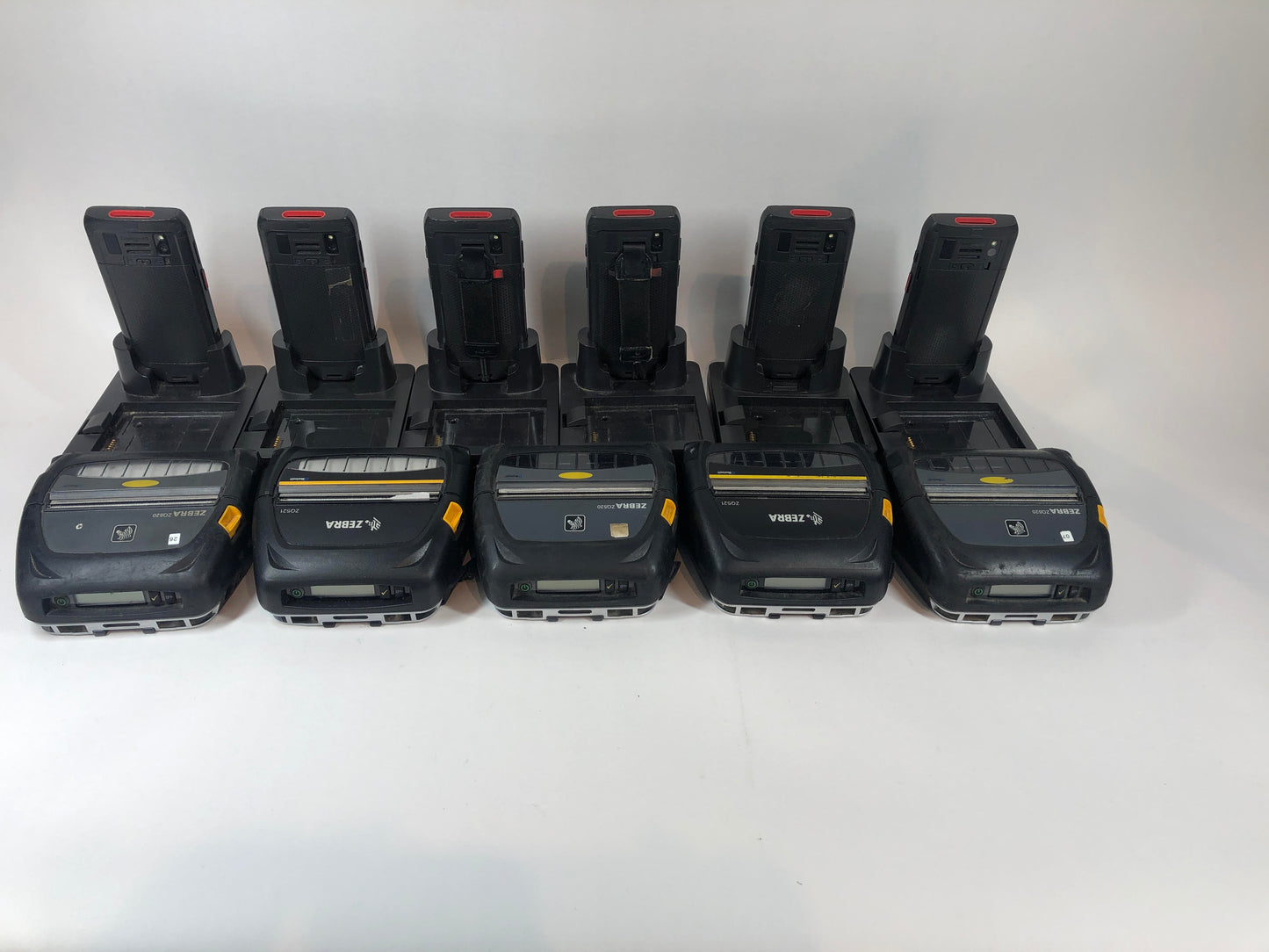 Honeywell zq520 (x3) zq521 (x2) DOLPHIN CT40 6 hand units with 5 Zebra printers