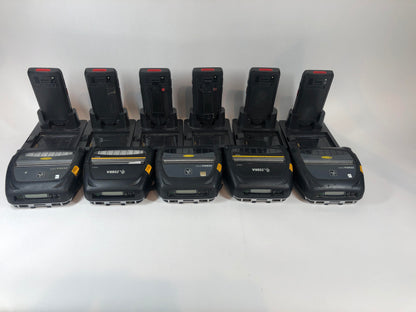 Honeywell zq520 (x3) zq521 (x2) DOLPHIN CT40 6 hand units with 5 Zebra printers