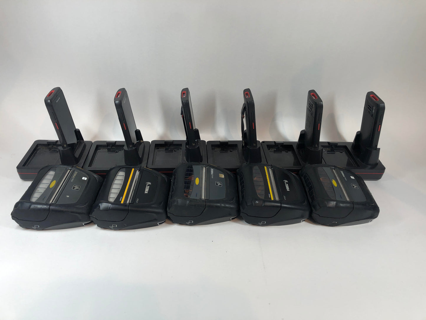 Honeywell zq520 (x3) zq521 (x2) DOLPHIN CT40 6 hand units with 5 Zebra printers