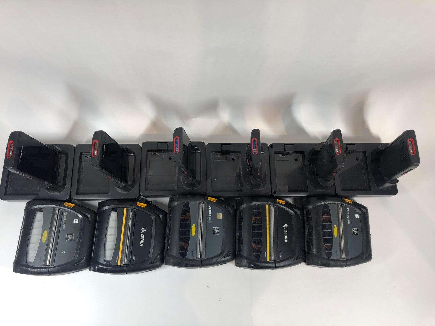 Honeywell zq520 (x3) zq521 (x2) DOLPHIN CT40 6 hand units with 5 Zebra printers