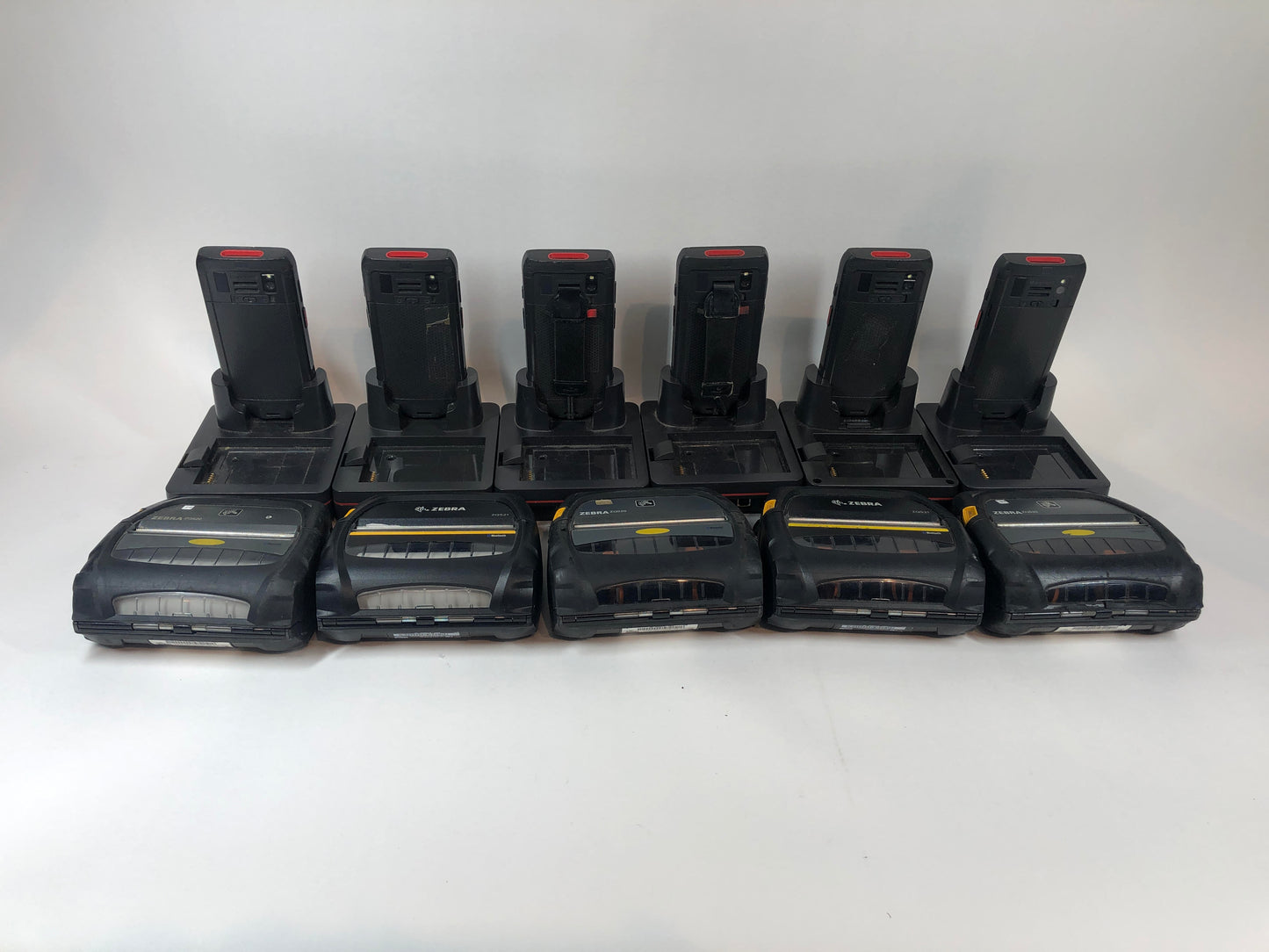 Honeywell zq520 (x3) zq521 (x2) DOLPHIN CT40 6 hand units with 5 Zebra printers