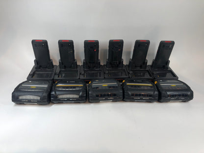 Honeywell zq520 (x3) zq521 (x2) DOLPHIN CT40 6 hand units with 5 Zebra printers